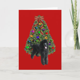 Poodle  Christmas Card Tree