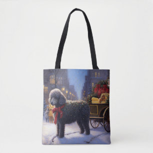 Poodle Christmas Festive Season Tote Bag