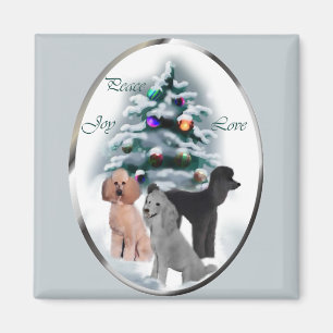 Poodle Christmas Gifts Magnet