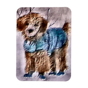 Poodle Christmas Gifts  Magnet