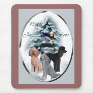 Poodle Christmas Gifts Mouse Mat