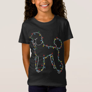Poodle Christmas Lights Poodle Dog Lover Ugly Swea T-Shirt