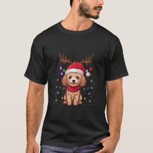 Poodle Christmas Ornaments Funny Reindeer Dog Love T-Shirt