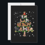 Poodle Christmas Tree Covered By Flashlight Thank You Card<br><div class="desc">Poodle Christmas Tree Covered By Flashlight</div>