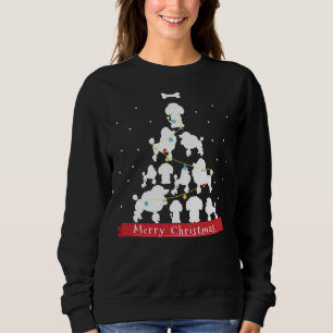 Poodle Christmas Tree Gift For Poodle Christmas Tr Sweatshirt
