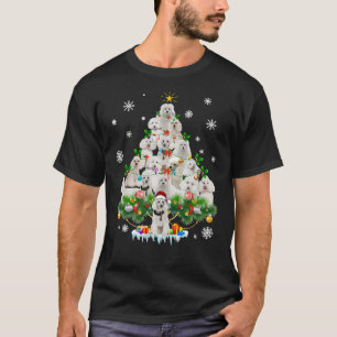 Poodle Christmas Tree Ornament Decor Costume T-Shirt