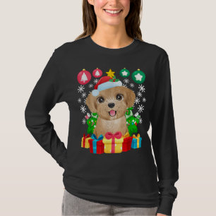 Poodle Christmas Tree Ornaments Xmas Cute Dog Love T-Shirt