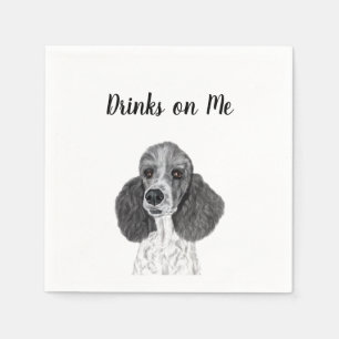 Poodle Cocktail Napkins