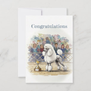 Poodle Congratulations Note Card