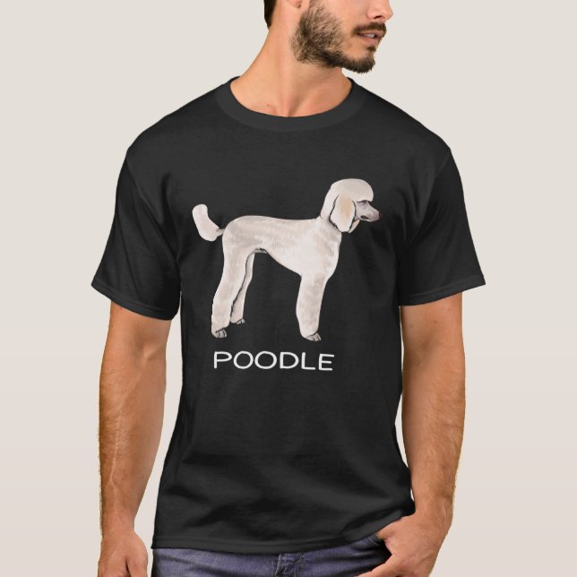 Poodle Crazy Dog T-Shirt (Front)
