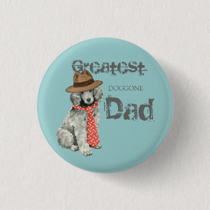 Poodle Dad 3 Cm Round Badge
