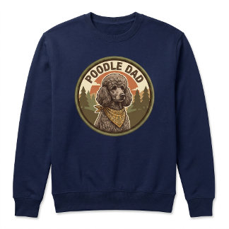 Poodle Dad Crewneck | Doodle Dog Dad Gift Vintage Sweatshirt