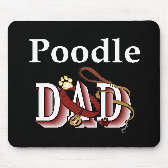 Poodle Dad Gifts Mouse Mat (Front)