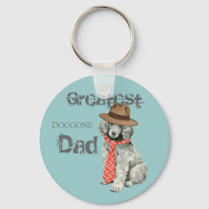 Poodle Dad Key Ring