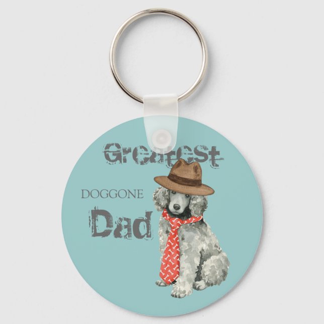 Poodle Dad Key Ring (Front)