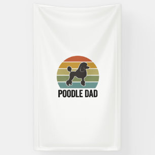 Poodle Dad Vintage Sunset Dog Lover Design_1 Banner