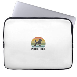 Poodle Dad Vintage Sunset Dog Lover Design_1 Laptop Sleeve