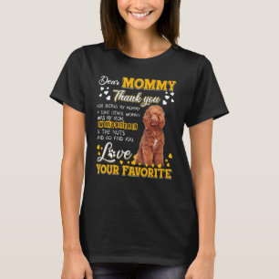 Poodle Dear Mummy Thank You For Being My Mummy T-Shirt