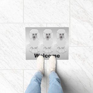 Poodle Design Personalised Doormat