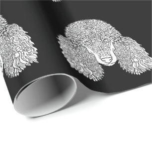 Poodle - Detailed Dogs Wrapping Paper