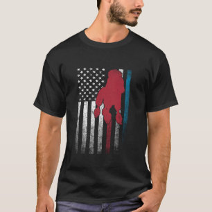 Poodle Dog 4th of July American Flag USA America P T-Shirt