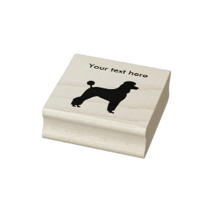 Poodle Dog Breed Rubber Stamp