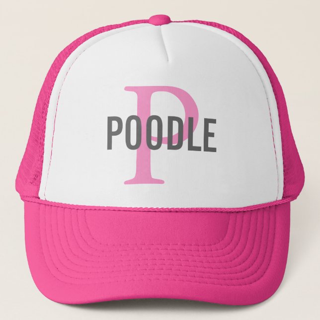 Poodle Dog Breed Trucker Hat/Cap Trucker Hat (Front)