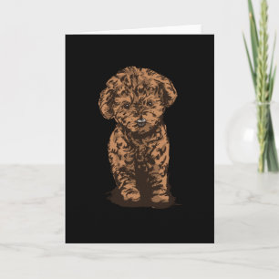 Poodle Dog Card