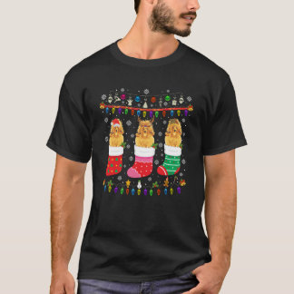 Poodle Dog Christmas Socks Ugly Christmas Sweater 