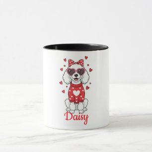Poodle dog coffee mug Valentine's Day 2026