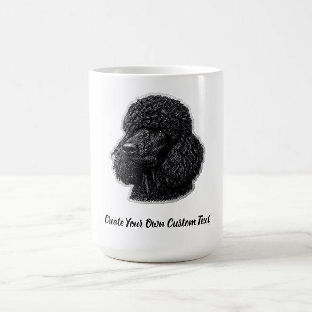 Poodle Dog Create Your Own Custom Text  Coffee Mug (Center)