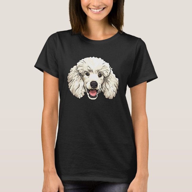 Poodle Dog Face Puppy Pet Animal Poodle  Poodle Mo T-Shirt (Front)