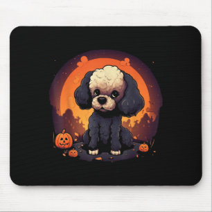 Poodle Dog Halloween Men Women Kids Mouse Mat