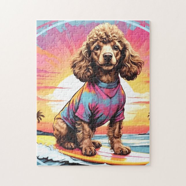 Poodle dog jigsaw puzzle (Vertical)