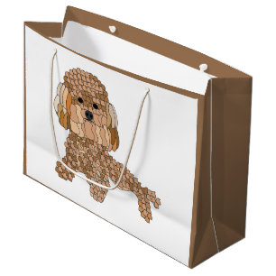 Poodle Dog Large Gift Bag