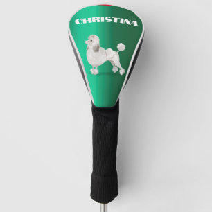 Poodle Dog Lover Green Personal  Golf Head Cover