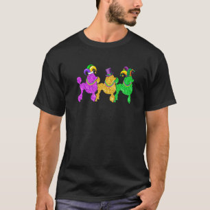 Poodle Dog Mardi Gras Festival Party Outfits T-Shirt