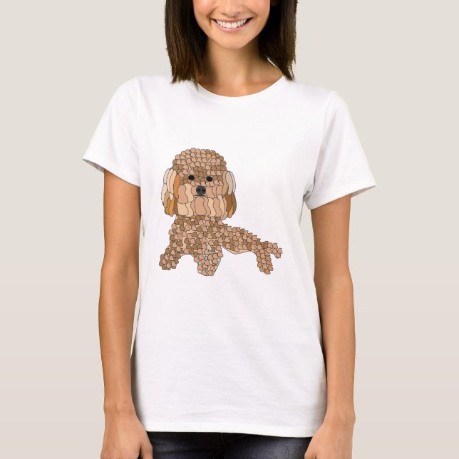 Poodle Dog Mom T-Shirt (Front)
