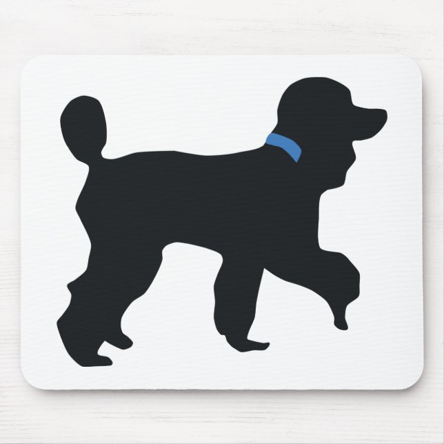 poodle dog mouse mat (Front)