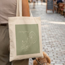 Poodle Dog Mum Custom Tote Bag - I'm Busy Today