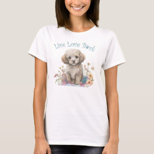 Poodle Dog Mum Floral T-Shirt