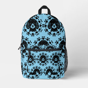 Poodle Dog Owner Printed Backpack