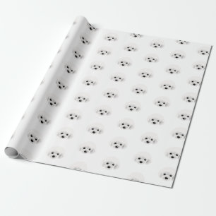Poodle dog _ pattern wrapping paper