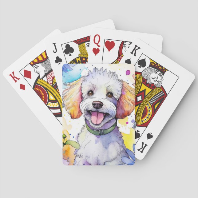 Poodle Dog Playing Cards (Back)