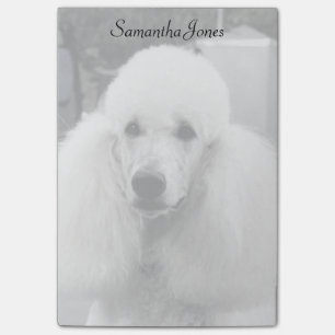 Poodle dog post it notes