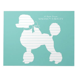 Poodle Dog Puppy French Notepad
