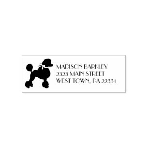 Poodle Dog Puppy French Self-inking Stamp