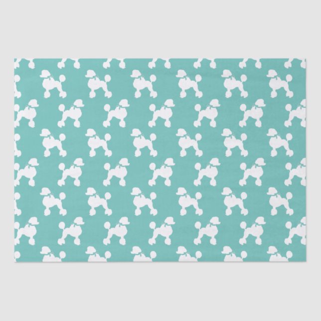 Poodle Dog Puppy French Tissue Paper (Front)