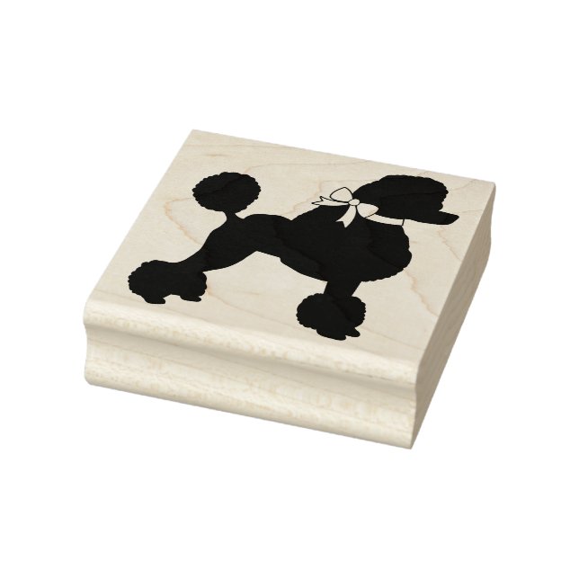 Poodle Dog Puppy Rubber Stamp (Stamp)