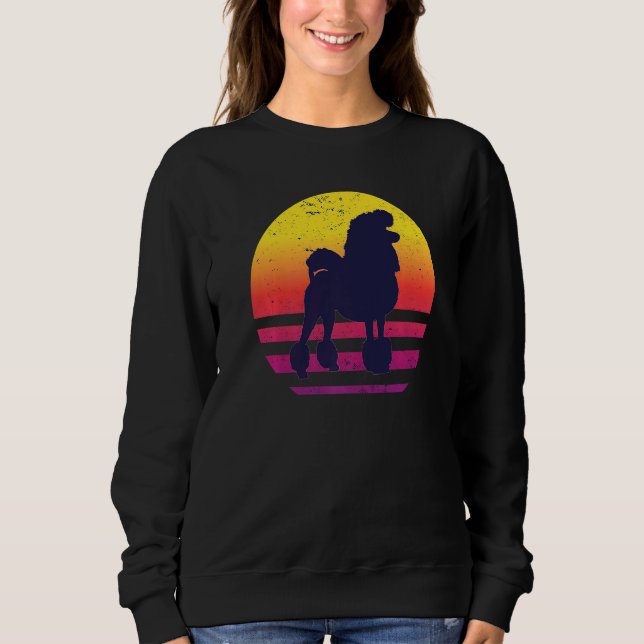 Poodle Dog Retro  13 Sweatshirt (Front)